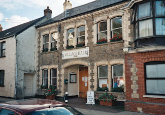 Combe Martin Drill hall seen from High Street